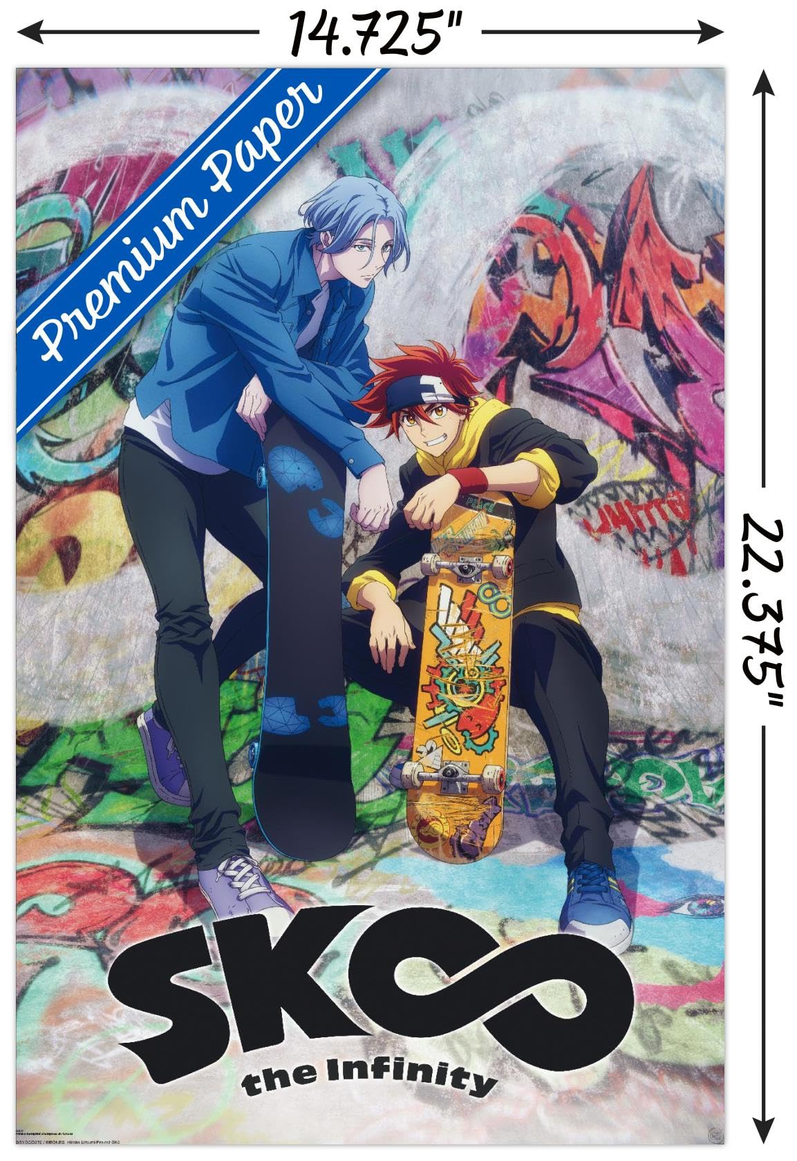 Amazon.com: SK8 THE INFINITY - Reiki And Langa Wall Poster, 22.4L